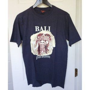 SUPER T Men's Blue Bali Paradise Graphic T Shirt Small